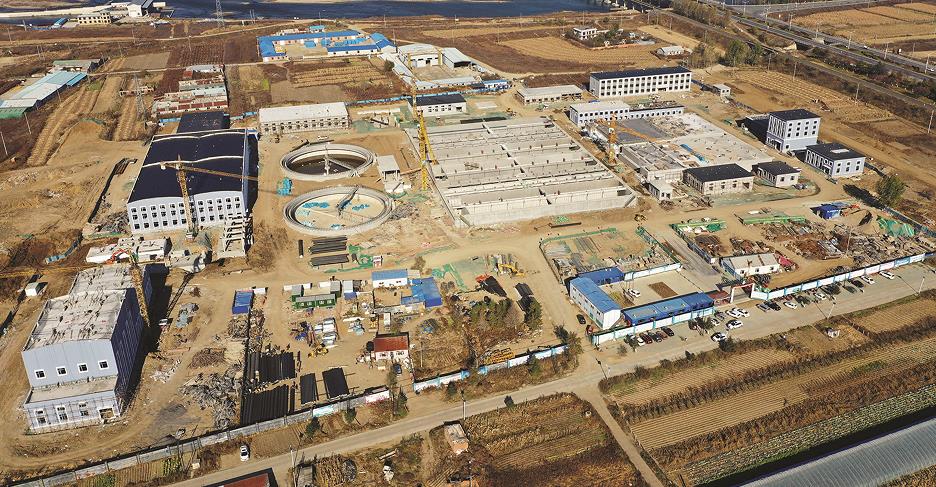珲春边境经济合作区污水处理厂建设工程项目鸟瞰